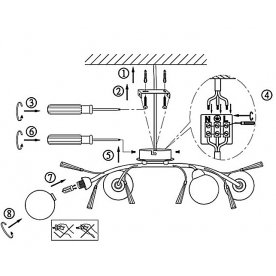 Потолочная люстра Orlene 56392-4D