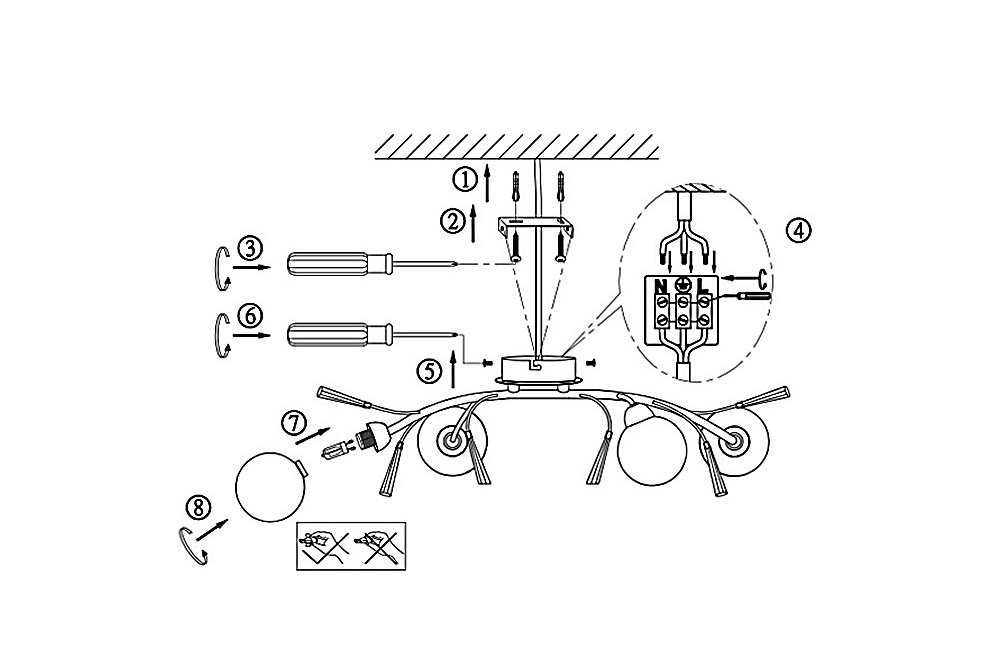 Потолочная люстра Orlene 56392-4D