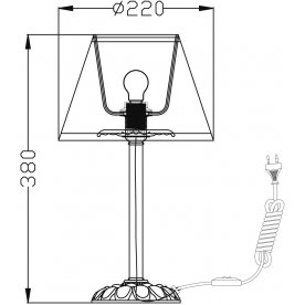 Настольная лампа декоративная Elegant 23 ARM326-00-W