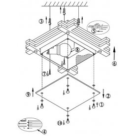Накладной светильник Edison 48324