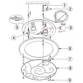 Накладной светильник Kristjana 48060-2