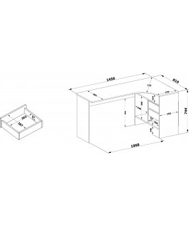 Письменный стол СПм-25