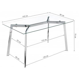 Стеклянный стол Modern