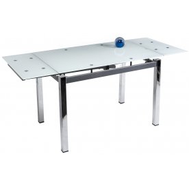 Стол раскладной Kvadro 110 экстра белый  - Уцененный экземпляр