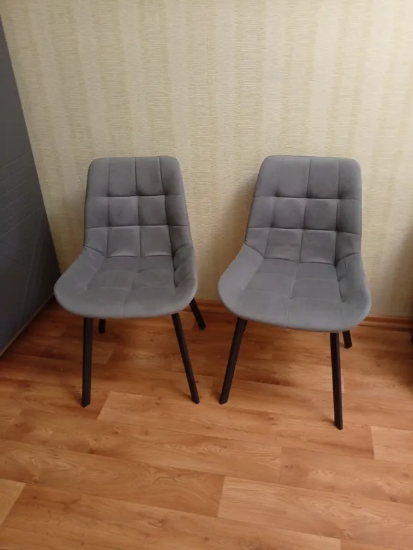 Комплект стульев Стронг 4 шт темно-серый / черный фото покупателя 166