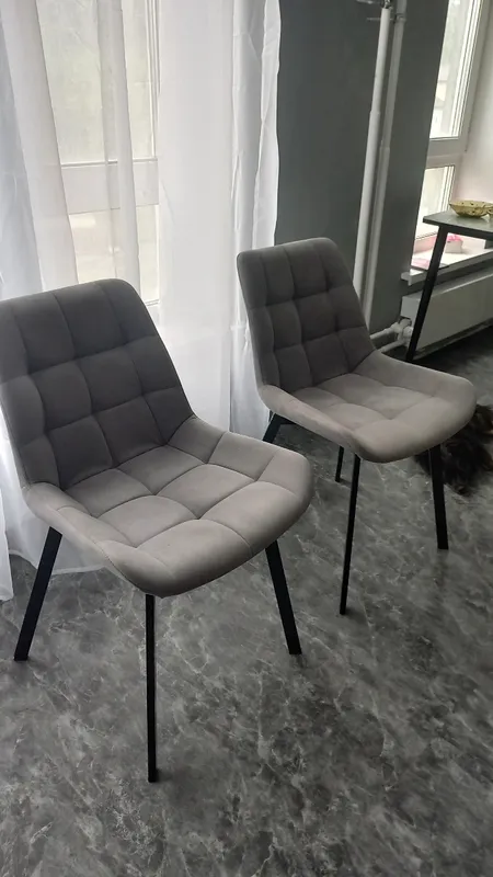 Комплект стульев Стронг 4 шт темно-серый / черный фото покупателя 121