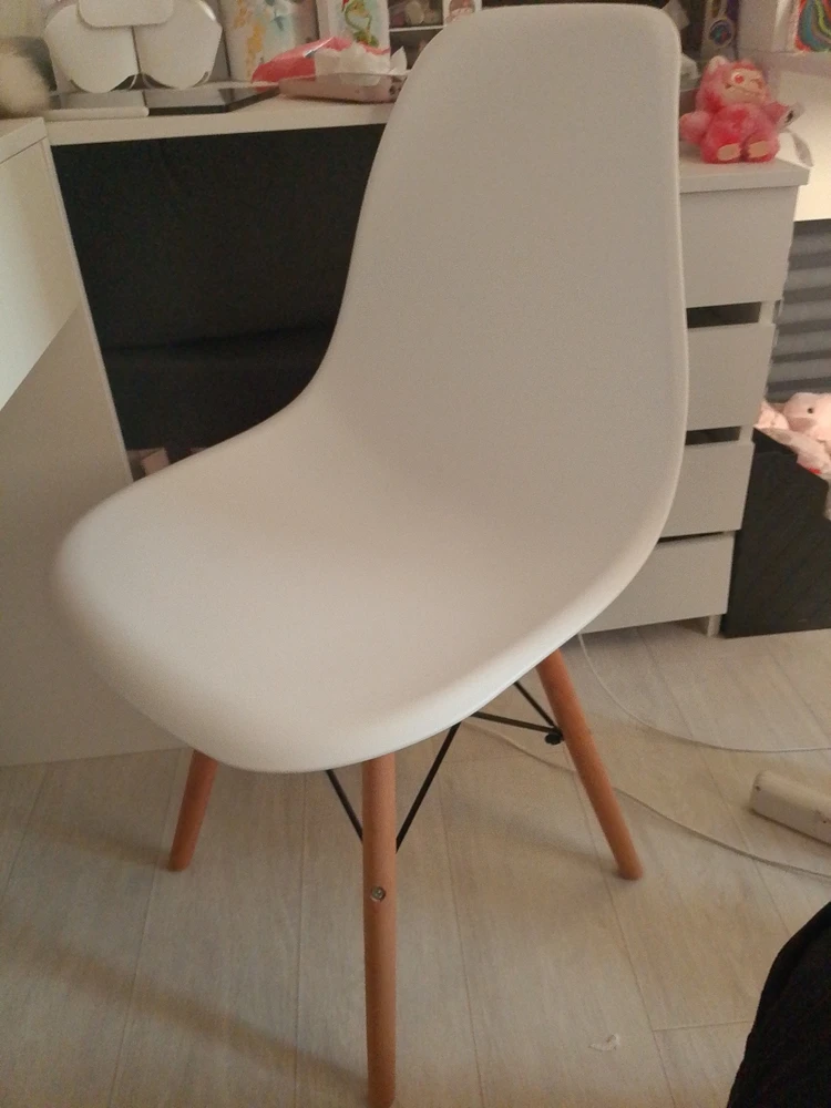 Пластиковый стул Eames PC-015 серо-голубой / дерево фото покупателя 36