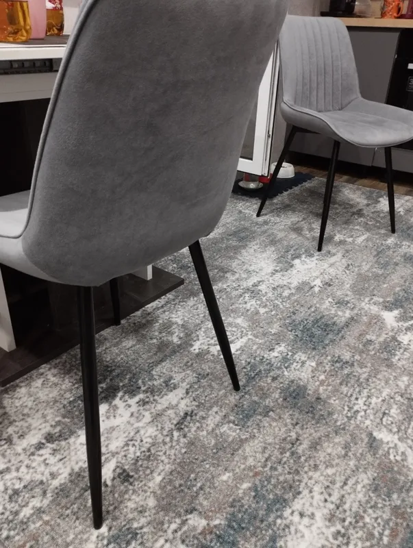 Стул на металлокаркасе Седа К крутящийся светло-серый  / белый фото покупателя 23