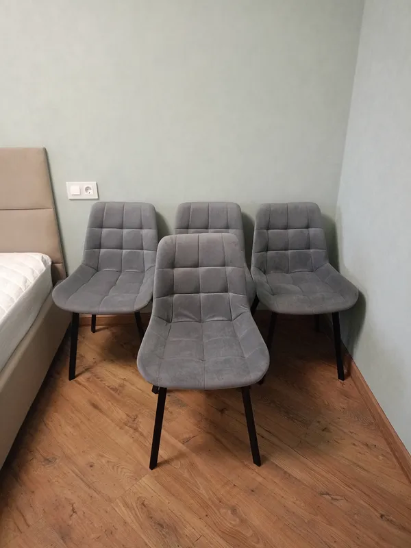 Комплект стульев Стронг 4 шт темно-серый / черный фото покупателя 49