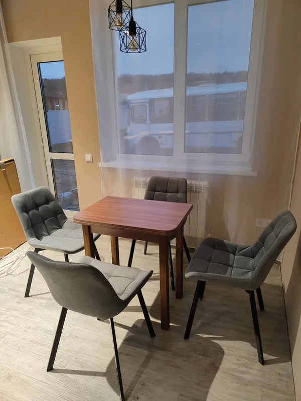 Комплект стульев крутящихся Форт 2 шт розовый (hl 41) / 1П белый каркас фото покупателя 147