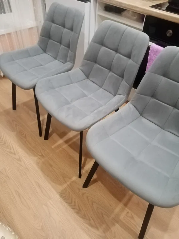 Комплект стульев Стронг 4 шт темно-серый / черный фото покупателя 130