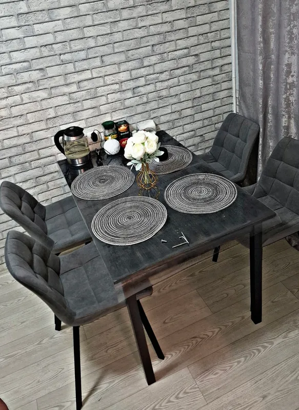 Комплект стульев Стронг 4 шт темно-серый / черный фото покупателя 58