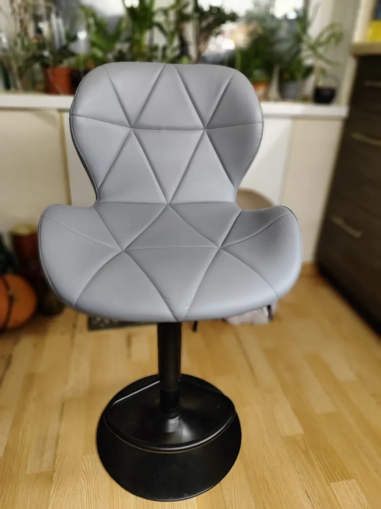 Барный стул Trio light gray / chrome фото покупателя 4