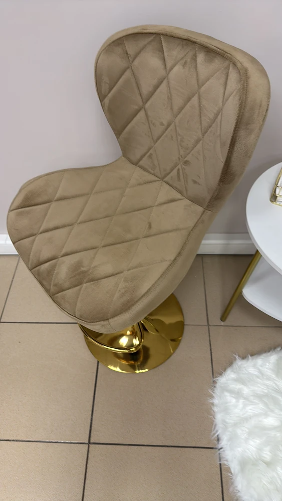 Барный стул Porch dark beige / chrome фото покупателя 16