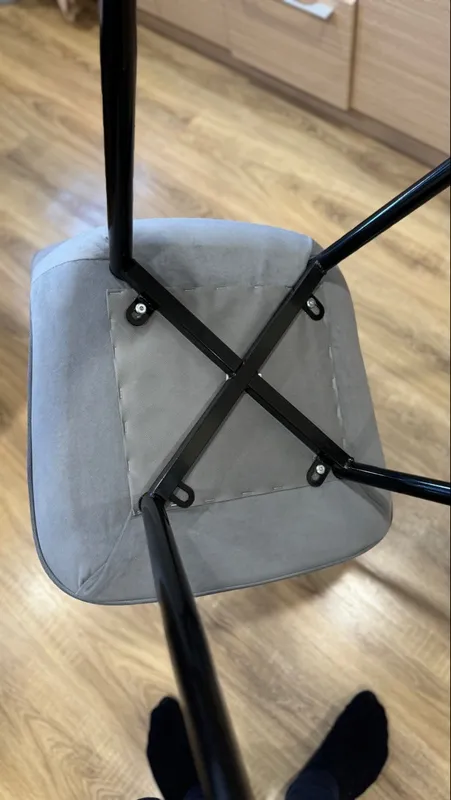 Стул на металлокаркасе Седа К velvet lux 76 / черный фото покупателя 35