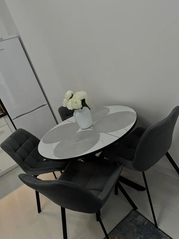 Комплект стульев крутящихся Форт 2 шт розовый (hl 41) / 1П белый каркас фото покупателя 84