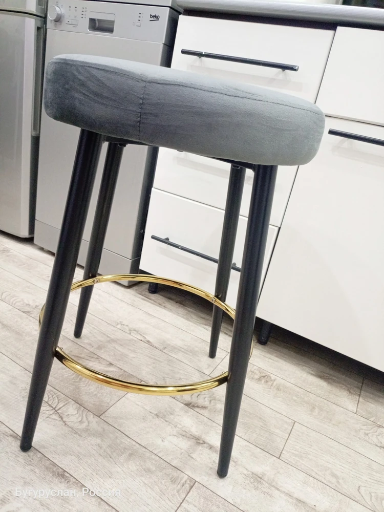 Барный стул Plato black fabric фото покупателя 25