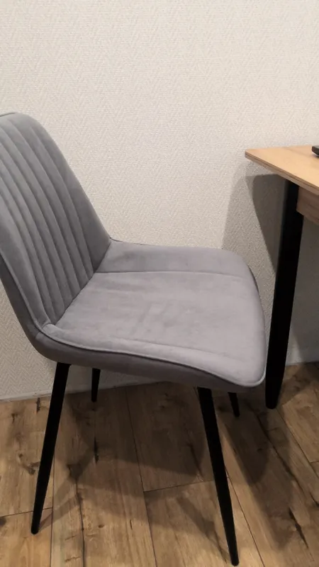 Стул на металлокаркасе Седа К velvet lux 76 / черный фото покупателя 53