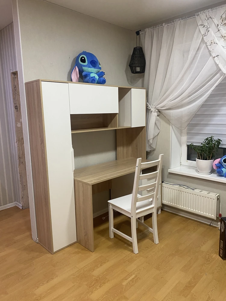 Компьютерный стол Комфорт 12.95 N дуб сонома / темно-серый фото покупателя 16