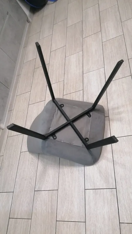 Комплект стульев Стронг 4 шт темно-серый / черный фото покупателя 76