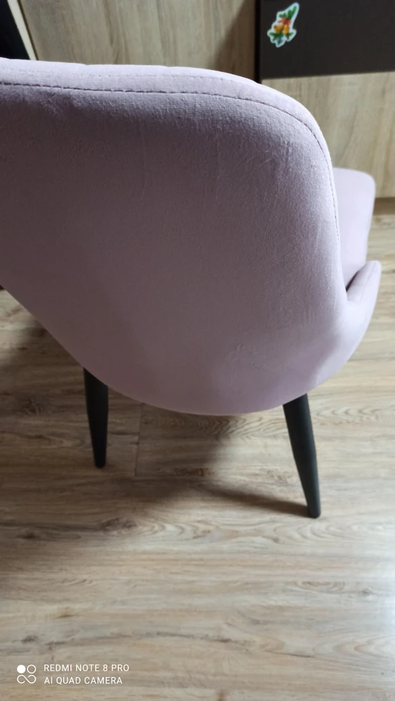 Стул на металлокаркасе Kora dark pink / white фото покупателя 51