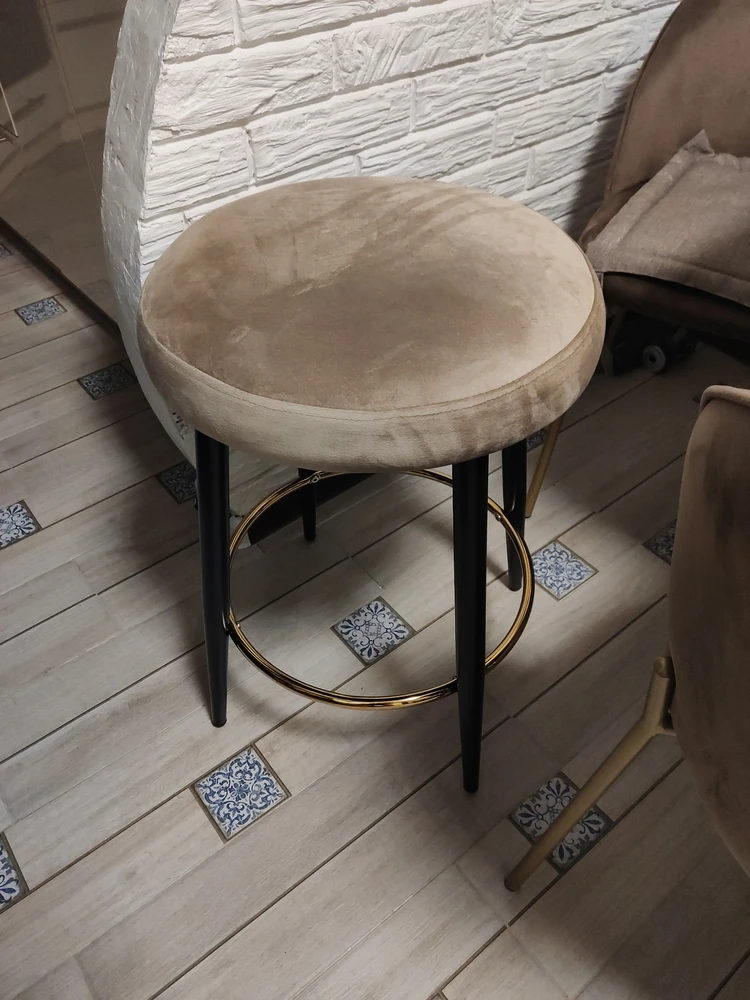Барный стул Plato black fabric фото покупателя 7