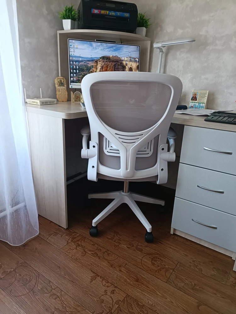 Компьютерное кресло Konfi light gray / blue / white фото покупателя 7