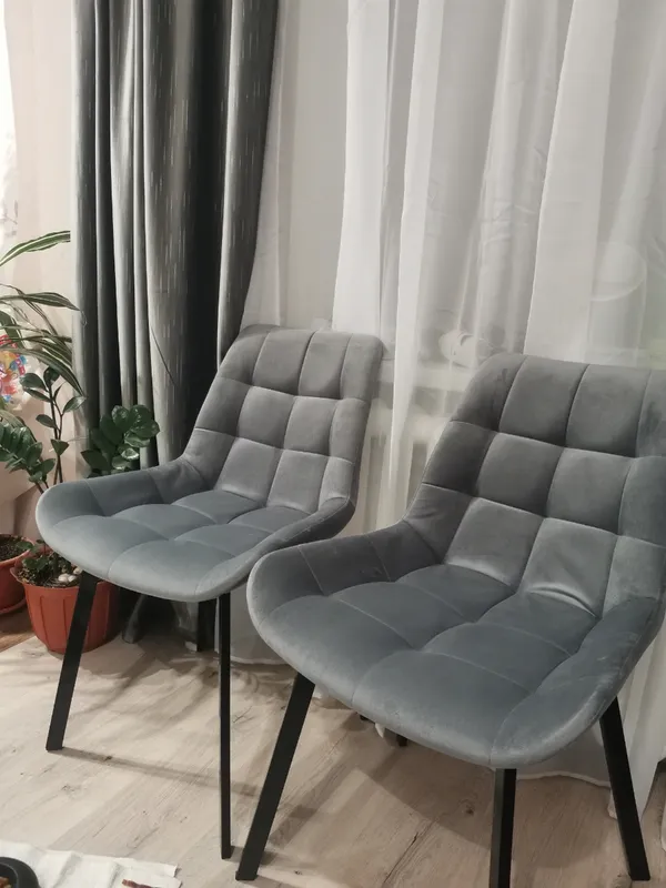 Комплект стульев Стронг 4 шт темно-серый / черный фото покупателя 103