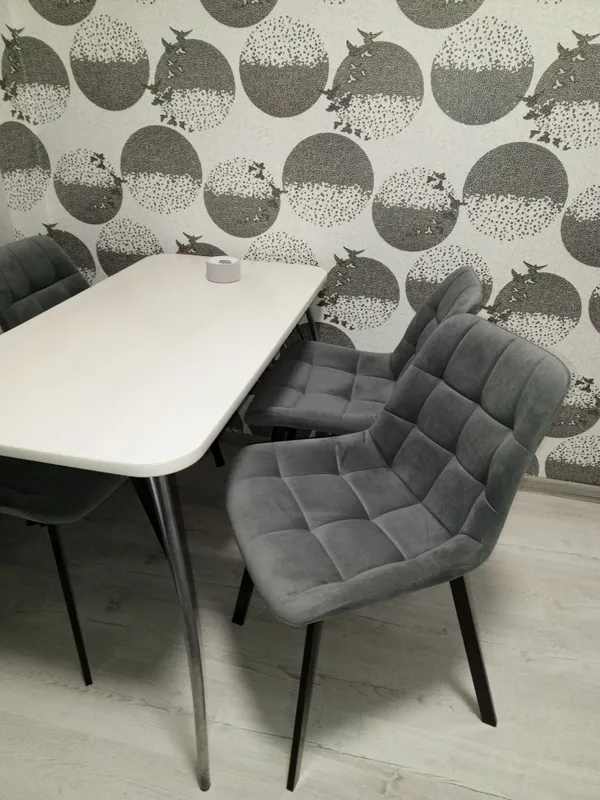 Комплект стульев Стронг 4 шт темно-серый / черный фото покупателя 94