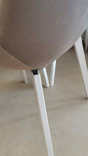 Стул на металлокаркасе Челси бежевый / черный фото покупателя 47