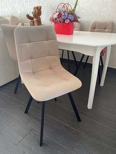 Комплект стульев Чилли 4 шт темно-серый / черный фото покупателя 170