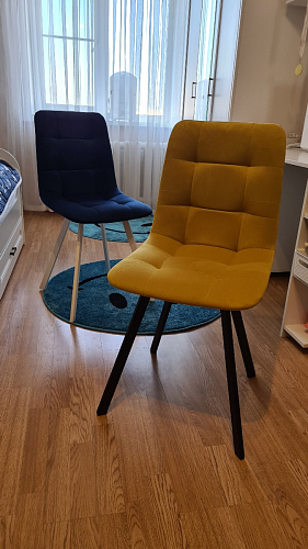 Стул на металлокаркасе Чилли бежевый / белый каркас фото покупателя 767