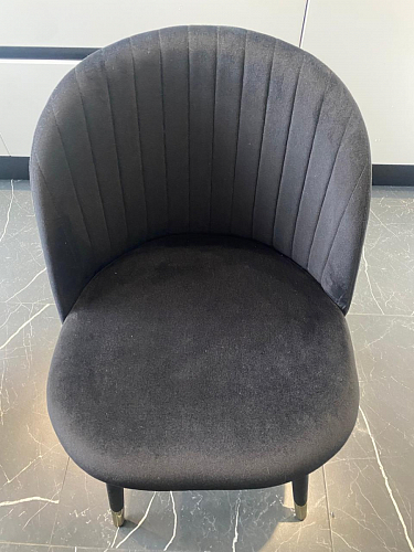 Стул на металлокаркасе Gabi dark beige / black / silver фото покупателя 616