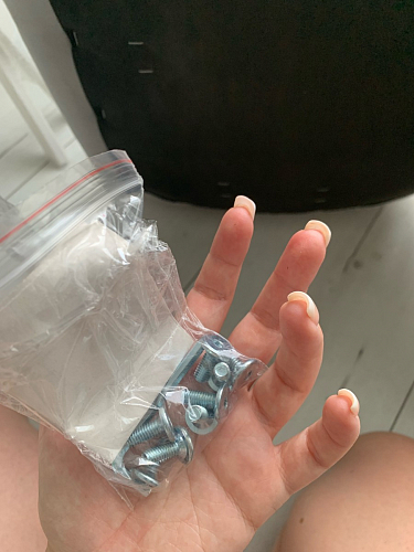 Стул на металлокаркасе Чилли синяя ткань / белый фото покупателя 724