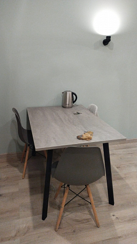 Стол Тринити Лофт 120 32 мм дуб галифакс табако / черный матовый фото покупателя 189