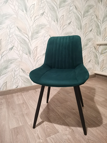 Стул на металлокаркасе Седа К кирпичный / черный фото покупателя 58