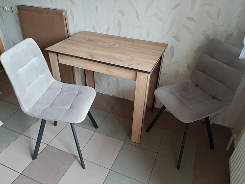 Стул на металлокаркасе Чилли черный / зеленый фото покупателя 807