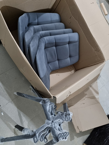 Стул на металлокаркасе Чилли бежевый / белый каркас фото покупателя 245