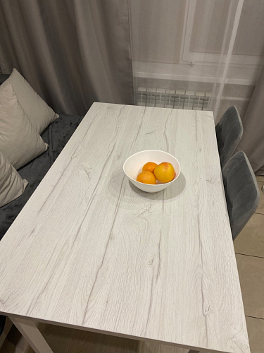 Стол Лота Лофт 140 25 мм черный матовый / бетон фото покупателя 670