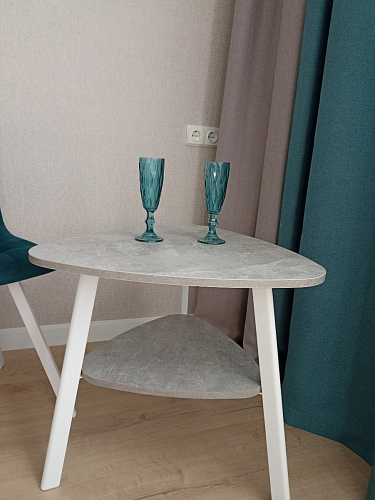 Стул на металлокаркасе Чилли К светло-серый велюр / черный каркас фото покупателя 1086