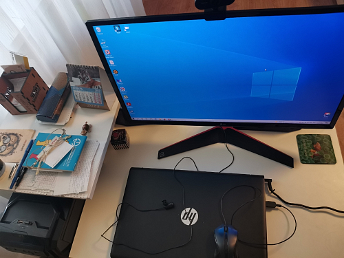 Стол компьютерный Джаз-24 правый белый фото покупателя 20