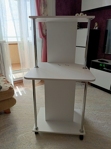 Компьютерный стол КСТ-12 белый фото покупателя 5