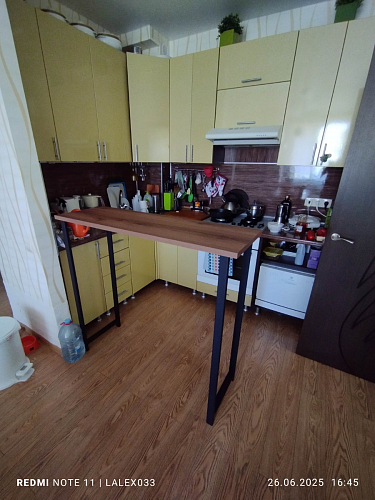 Барная стойка Дилан Лофт 120х40х98 дуб делано темный фото покупателя 170