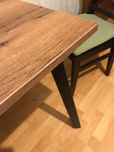 Стол Тринити Лофт 120 32 мм бетон / черный матовый фото покупателя 465