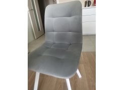 Стул на металлокаркасе Чилли синяя ткань / белый фото покупателя 226