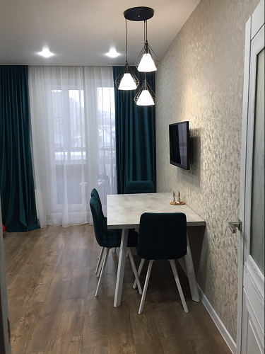 Стул на металлокаркасе Чилли синяя ткань / белый фото покупателя 1462