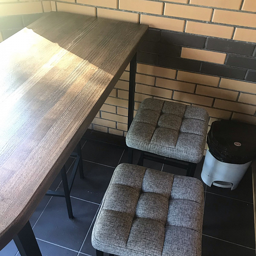 Барный стул Лофт катания лаванда / белый матовый фото покупателя 288