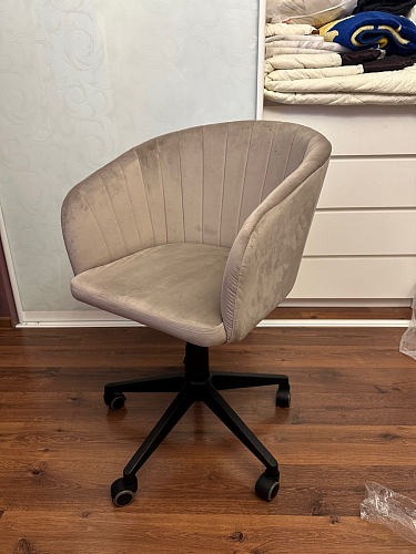 Компьютерное кресло Тибо светло-коричневый / белый фото покупателя 111