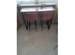 Барная стойка Дилан Лофт 120х40х90 бетон светлый фото покупателя 134