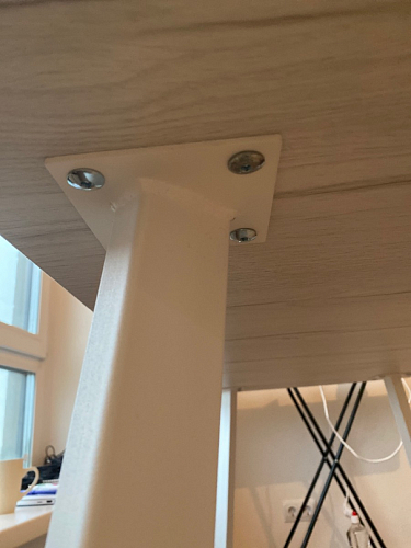 Стол Тринити Лофт 140 25 мм дуб делано темный / белый фото покупателя 153